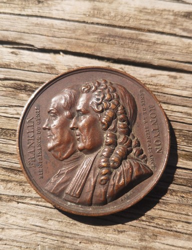 Médaille montyon franklin - médaille,
