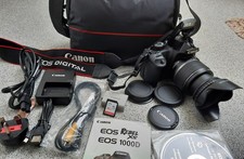 Canon EOS 1000D 10.1MP Digital Camera with Canon EF-S 18-55mm IS Zoom Lens & Bag
