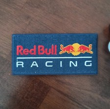 Red Bull Racing Patch Motorsports Energy Drink Embroidered Iron On 2x4"