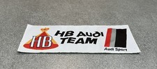 OFFICIAL HB DRIVERS SEWING PATCH AUDI SPORT TEAM RALLY VERY RARE