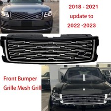 Front Bumper Grille Mesh Grill Fits for LR Range Rover 2018-2021 Up to 2022 2023