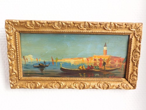 Ancien huile sur - sur, panneau
