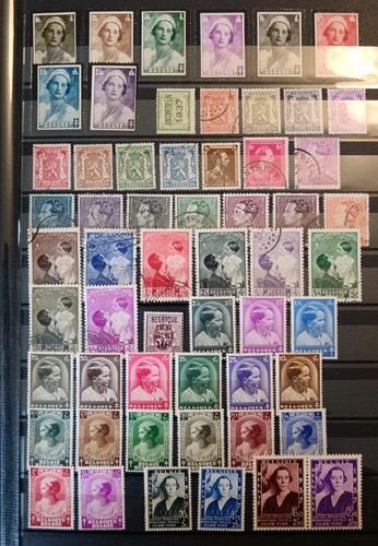 Timbres belgique 1935 à - timbres, (1935