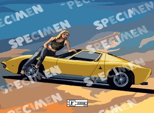 Lamborghini miura dessin - miura",