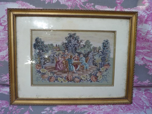 Ancienne tapisserie canevas - ancienne,