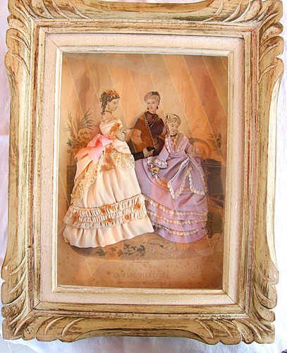 Cadre vitrine ancien mode - la,