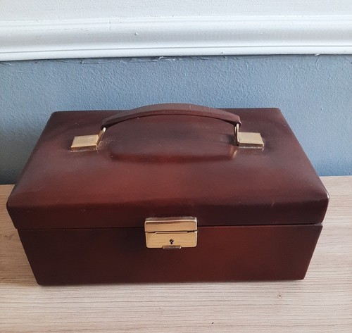 Boîte bijoux rigide - à, marron
