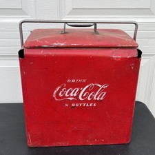Vintage Coca Cola Cooler (Metal) 1950s by TempRite Mfg. Co. (Kansas)