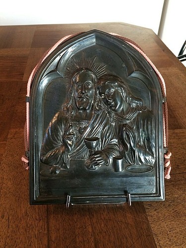 Ancienne jolie plaque - et,