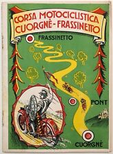 COURGNE’ - PONT - ASH MOTORCYCLE RACING IX° 1931 MOTORCYCLE RACE PROGRAM