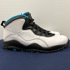 Nike Air Jordan 10 Retro Powder Blue 2013 Size 10 White Blue Black 310805–106