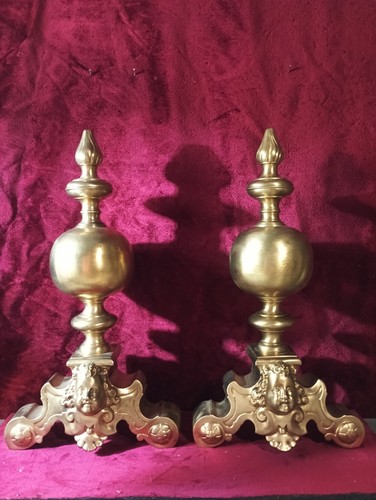 Paire devanture chenet de - devanture,chenet,