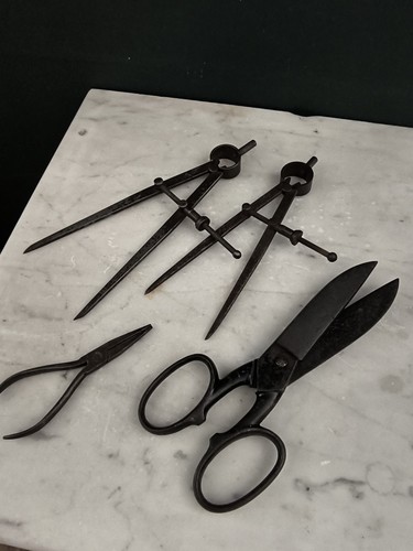 Antique tailor tool - tailor, lot