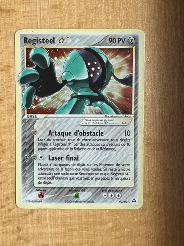 Carte pokémon registeel - carte, star