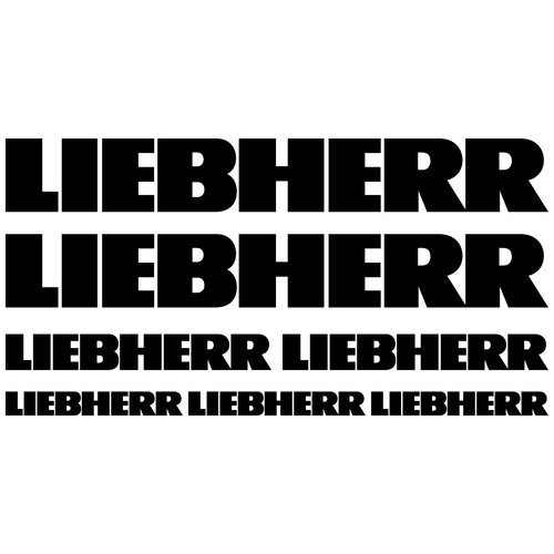Liebherr autocollant - xl,