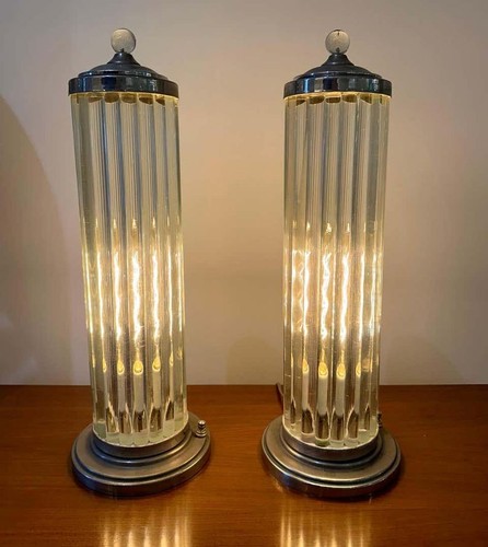 Paire lampes table art - paire, de