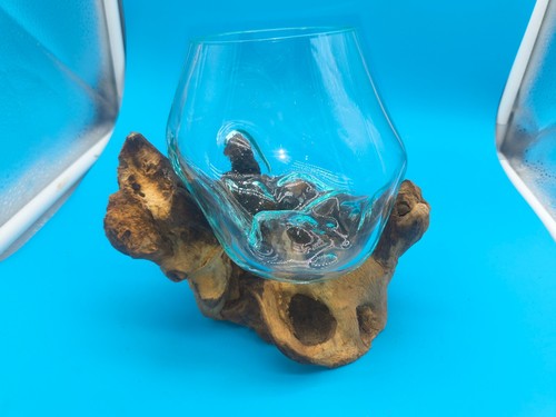 Molten glass teak - on,