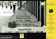 PUBLICITE ADVERTISING 046  2008  Nikon appareil photo D60 (2p) Festival Deauvill