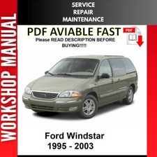 FORD WINDSTAR 1998 1999 2000 2001 2002 2003 SERVICE REPAIR WORKSHOP MANUAL