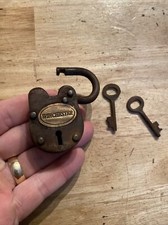 Winchester Padlock Key Lock Set Western Wyatt Earp Collector METAL Gunsmith GIFT