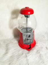 Vintage Red Carousel Bubble Gum Machine Cast Metal Glass Globe 1985 No 03 Junior