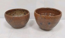 2 pots gres pyrite brutaliste ceramique no puisaye la borne dlg deblander