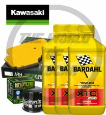 Set Entretien Bardahl XTC 10W50 Filtre Huile Air X Moto KAWASAKI ER-6F 650 2006