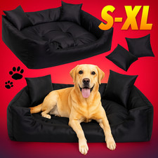 Lit pour chien coussin pour chien noir lit pour chat S-XL lit pour animal can...