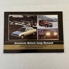 American Motors Jeep and Renault Sales Brochure Catalog Eagle CJ-7 Wagoneer +