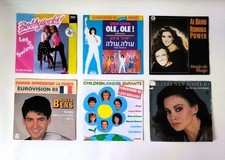Lot de 6 disques vinyles EUROVISION 1985