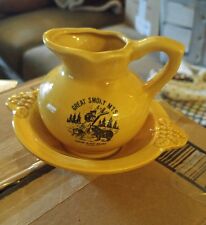 mini smokey mountains water pitcher and wash bowl