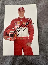 Michael Schumacher signed official autograph card Ferrari 2006. COA.