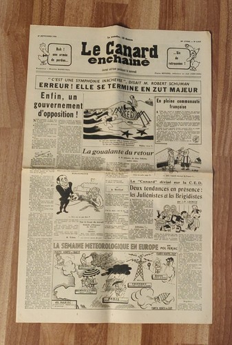 Canard enchainé 1767 - enchainé, du