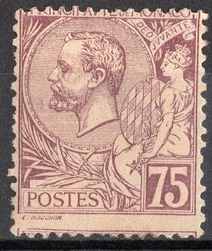 Timbre monaco année 1891 - timbre,