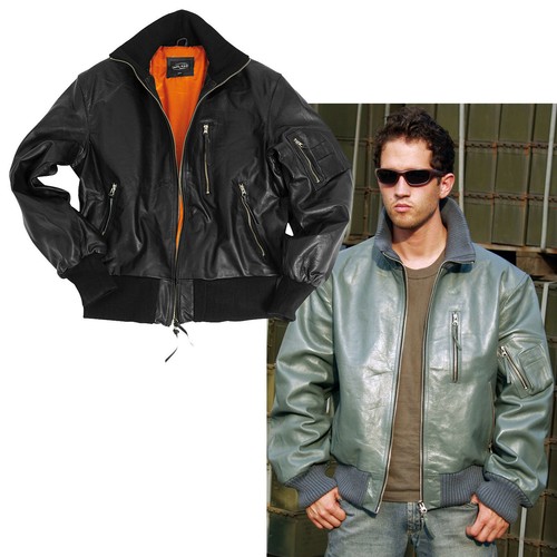 Lederjacke aviateur 60 - bw,