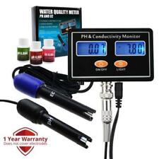 Online PH & EC Conductivity Monitor Meter Tester ATC, Water Quality Real-time