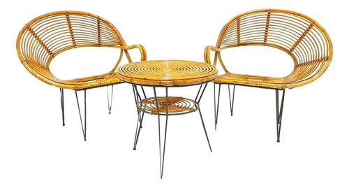 Salon chaise table bambou - salon, et