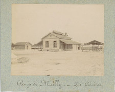 France, Au Camp de Mailly, Les Cuisines Vintage print. French Army Tirag