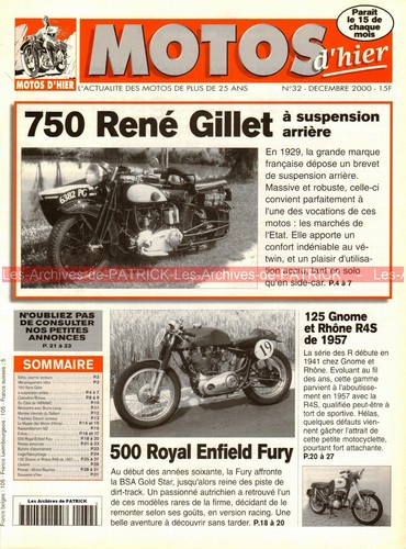 Motos hier rené gillet - ,