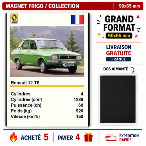Magnet frigo renault - renault, 12