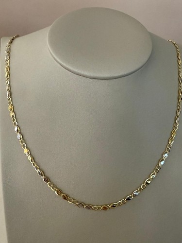 18k jaune blanc chaîne - 18k, or