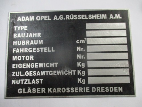 Panneau type opel oldtimer - panneau,