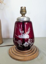 Lampe ancienne 1900 verre