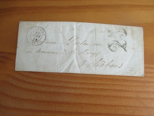Lettre marque postale - 38,