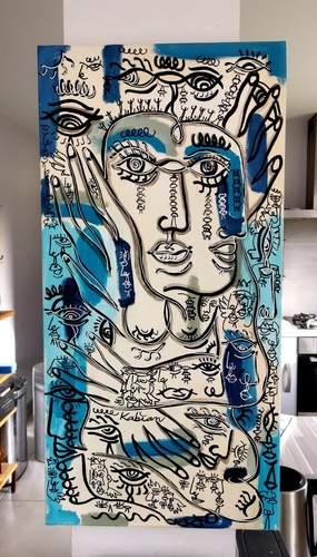 Peinture originale sur - sur, toile