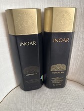 INOAR – Moroccan Smoothing Set for Curly Hair: Deep Cleansing Shampoo & Treatmen