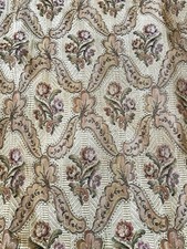Linen Tapestry Hanging 19th Century Curtain Fabric Antique French Tapestry