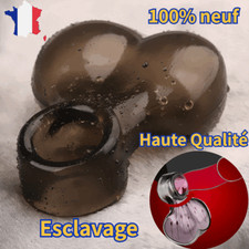 Esclavage Chasteté Cage Scratum Silicones Anneaux Brancard Balle Amélioré BDSM