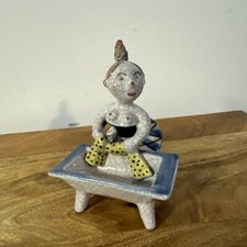 1930's Walter Bosse Grotesque 7" Kufstein Terra Cotta Clay Figure Nude Woman