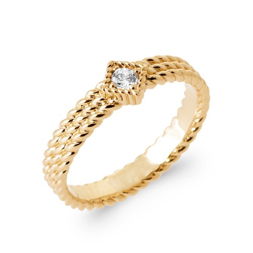 Bague alliance plaqué or - plaqué,